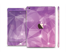 The Vector Shiny Pink Crystal Pattern Full Body Skin Set for the Apple iPad Mini 3