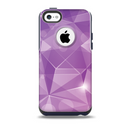 The Vector Shiny Pink Crystal Pattern Skin for the iPhone 5c OtterBox Commuter Case