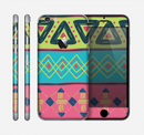 The Vector Sketched Yellow-Teal-Pink Aztec Pattern Skin for the Apple iPhone 6