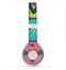 The Vector Sketched Yellow-Teal-Pink Aztec Pattern Skin for the Beats by Dre Solo 2 Headphones