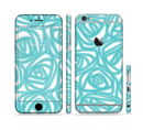 The Vector Subtle Blues Pattern Sectioned Skin Series for the Apple iPhone 6s Plus