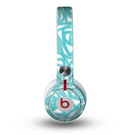 The Vector Subtle Blues Pattern Skin for the Beats by Dre Mixr Headphones