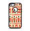 The Vector Tan and Red London Apple iPhone 5-5s Otterbox Defender Case Skin Set