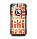 The Vector Tan and Red London Apple iPhone 6 Otterbox Commuter Case Skin Set