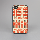 The Vector Tan and Red London Skin-Sert for the Apple iPhone 4-4s Skin-Sert Case