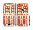 The Vector Tan and Red London Sectioned Skin Series for the Apple iPhone 6s Plus