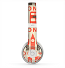 The Vector Tan and Red London Skin for the Beats by Dre Solo 2 Headphones