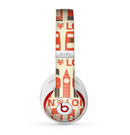 The Vector Tan and Red London Skin for the Beats by Dre Studio (2013+ Version) Headphones