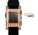 The Vector Tan and Red London Skin for the Pebble SmartWatch