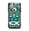The Vector Teal & Green Aztec Pattern  Apple iPhone 6 Otterbox Commuter Case Skin Set