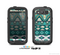 The Vector Teal & Green Aztec Pattern  Skin For The Samsung Galaxy S3 LifeProof Case