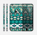 The Vector Teal & Green Aztec Pattern Skin for the Apple iPhone 6