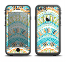 The Vector Teal & Green Snake Aztec Pattern Apple iPhone 6/6s LifeProof Fre Case Skin Set