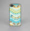 The Vector Teal & Green Snake Aztec Pattern Skin-Sert for the Apple iPhone 4-4s Skin-Sert Case