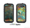 The Vector Teal & Green Snake Aztec Pattern Skin For The Samsung Galaxy S3 LifeProof Case