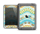The Vector Teal & Green Snake Aztec Pattern Apple iPad Air LifeProof Fre Case Skin Set