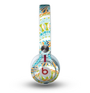 The Vector Teal & Green Snake Aztec Pattern Skin for the Beats by Dre Mixr Headphones