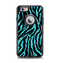 The Vector Teal Zebra Print Apple iPhone 6 Otterbox Defender Case Skin Set