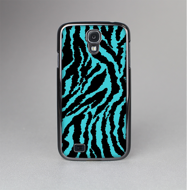 The Vector Teal Zebra Print Skin-Sert Case for the Samsung Galaxy S4