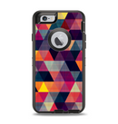 The Vector Triangular Coral & Purple Pattern Apple iPhone 6 Otterbox Defender Case Skin Set