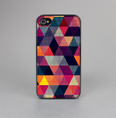 The Vector Triangular Coral & Purple Pattern Skin-Sert for the Apple iPhone 4-4s Skin-Sert Case