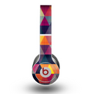 The Vector Triangular Coral & Purple Pattern Skin for the Beats by Dre Original Solo-Solo HD Headphones