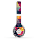The Vector Triangular Coral & Purple Pattern Skin for the Beats by Dre Solo 2 Headphones