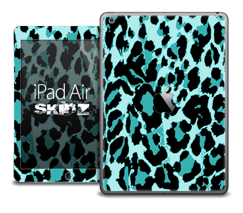The Vector Turquoise Cheetah Skin for the iPad Air