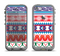 The Vector White-Blue-Red Aztec Pattern Apple iPhone 5c LifeProof Fre Case Skin Set