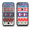 The Vector White-Blue-Red Aztec Pattern Apple iPhone 6/6s LifeProof Fre Case Skin Set