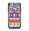The Vector White-Blue-Red Aztec Pattern Apple iPhone 6 Otterbox Commuter Case Skin Set