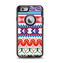 The Vector White-Blue-Red Aztec Pattern Apple iPhone 6 Otterbox Defender Case Skin Set