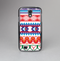 The Vector White-Blue-Red Aztec Pattern Skin-Sert Case for the Samsung Galaxy S4