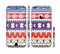 The Vector White-Blue-Red Aztec Pattern Sectioned Skin Series for the Apple iPhone 6 Plus