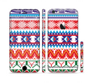 The Vector White-Blue-Red Aztec Pattern Sectioned Skin Series for the Apple iPhone 6s Plus