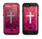 the vector white cross over unfocused pink glimmer  iPhone 6/6s Plus LifeProof Fre POWER Case Skin Kit