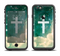 The Vector White Cross v2 over Cloudy Abstract Green Nebula Apple iPhone 6 LifeProof Fre Case Skin Set