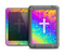 The Vector White Cross v2 over Neon Color Fushion V2 Apple iPad Air LifeProof Fre Case Skin Set
