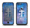 The Vector White Cross v2 over Purple Nebula Apple iPhone 6 LifeProof Fre Case Skin Set