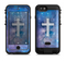The Vector White Cross v2 over Purple Nebula Apple iPhone 6/6s LifeProof Fre POWER Case Skin Set
