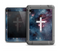 The Vector White Cross v2 over Red Nebula Apple iPad Air LifeProof Fre Case Skin Set