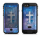 the vector white cross v2 over space nebula  iPhone 6/6s Plus LifeProof Fre POWER Case Skin Kit