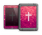 The Vector White Cross v2 over Unfocused Pink Glimmer Apple iPad Air LifeProof Fre Case Skin Set