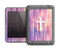 The Vector White Cross v2 over Vibrant Fading Purple Fabric Streaks Apple iPad Air LifeProof Fre Case Skin Set