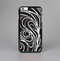 The Vector White and Black Segmented Swirls Skin-Sert for the Apple iPhone 6 Plus Skin-Sert Case