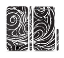 The Vector White and Black Segmented Swirls Sectioned Skin Series for the Apple iPhone 6s Plus