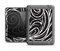 The Vector White and Black Segmented Swirls Apple iPad Air LifeProof Fre Case Skin Set