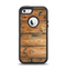 The Vertical Raw Aged Wood Planks Apple iPhone 5-5s Otterbox Defender Case Skin Set
