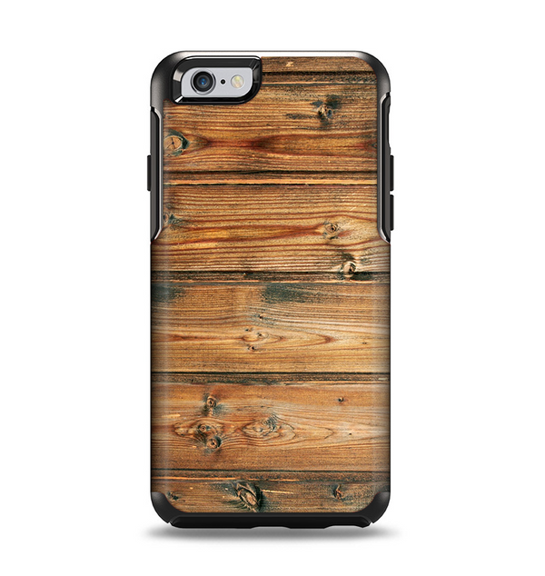 The Vertical Raw Aged Wood Planks Apple iPhone 6 Otterbox Symmetry Case Skin Set