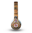 The Vertical Raw Aged Wood Planks Skin for the Beats by Dre Mixr Headphones
